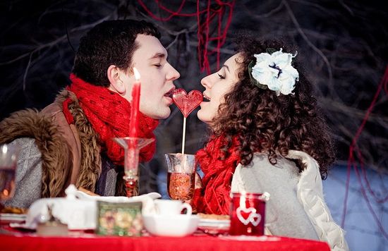 冬の結婚式の写真撮影のアイデア