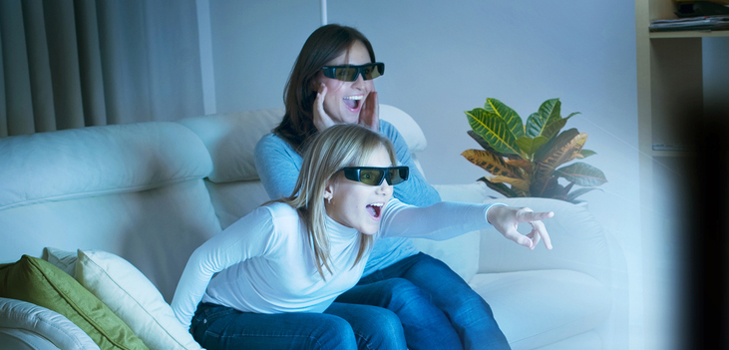 テレビで3Dを見る方法