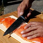 魚を切る 魚を切る