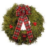 自分の手でクリスマスの花輪 自分の手でクリスマスの花輪