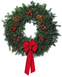 自分の手でクリスマスの花輪 自分の手でクリスマスの花輪