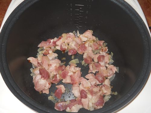 多肉植物のクリームソースの豚肉
