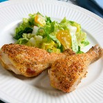 オーブンで鶏の脚