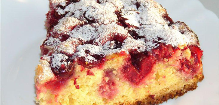 チェリーケーキ：おいしいシンプル