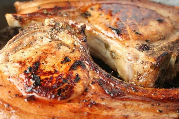 オーブンで牛肉