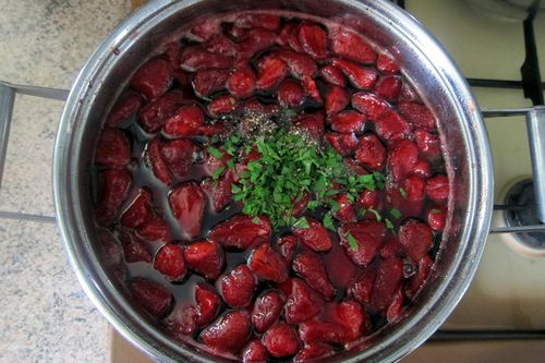 ミント入りストロベリージャム