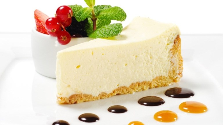 マンゴーとチーズケーキ