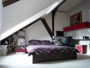 屋根裏部屋のインテリア 屋根裏部屋のインテリア