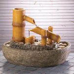 室内の噴水