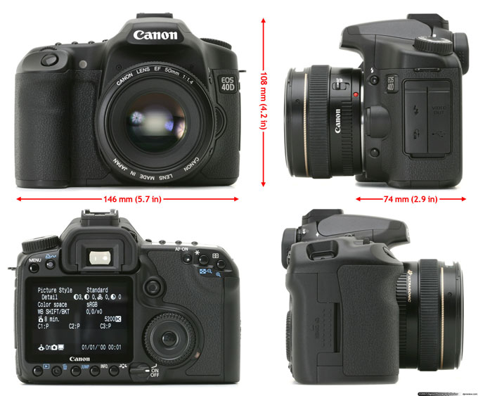 キヤノンEOS 40Dデジタルカメラ