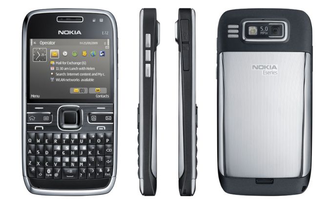 Nokia E72スマートフォン